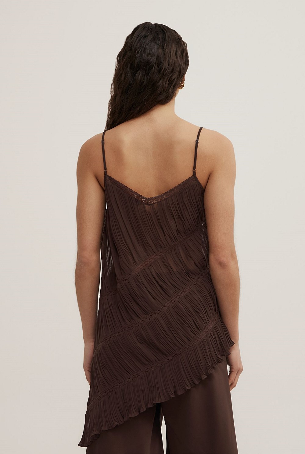 Gather Lace Trim Top