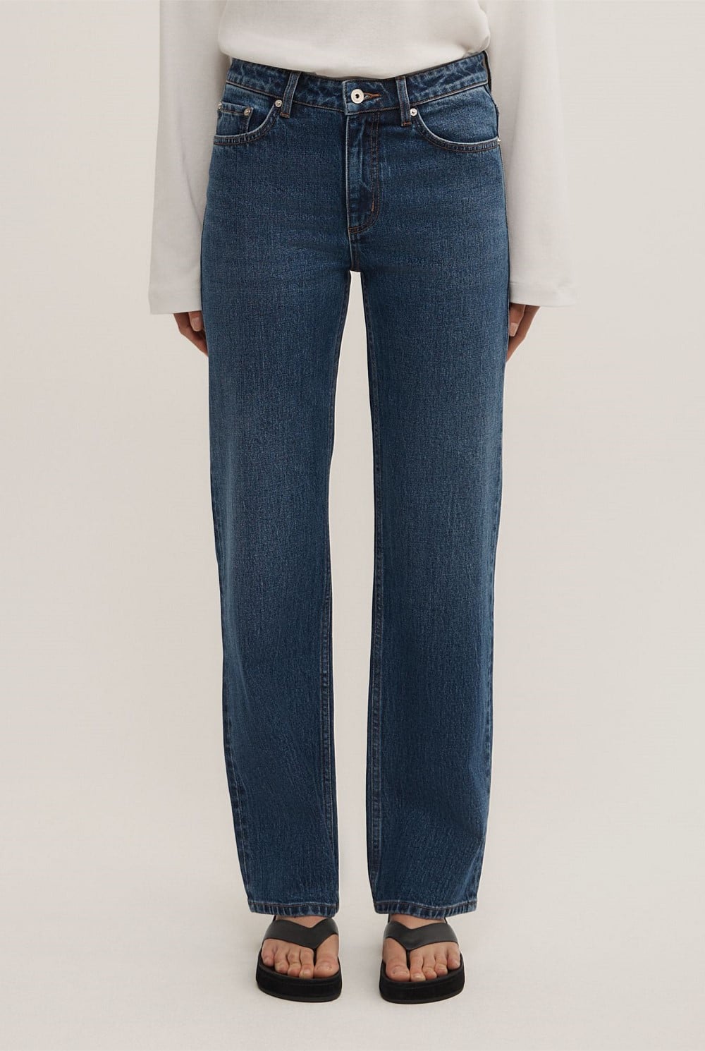 Mid Rise Slim Jeans
