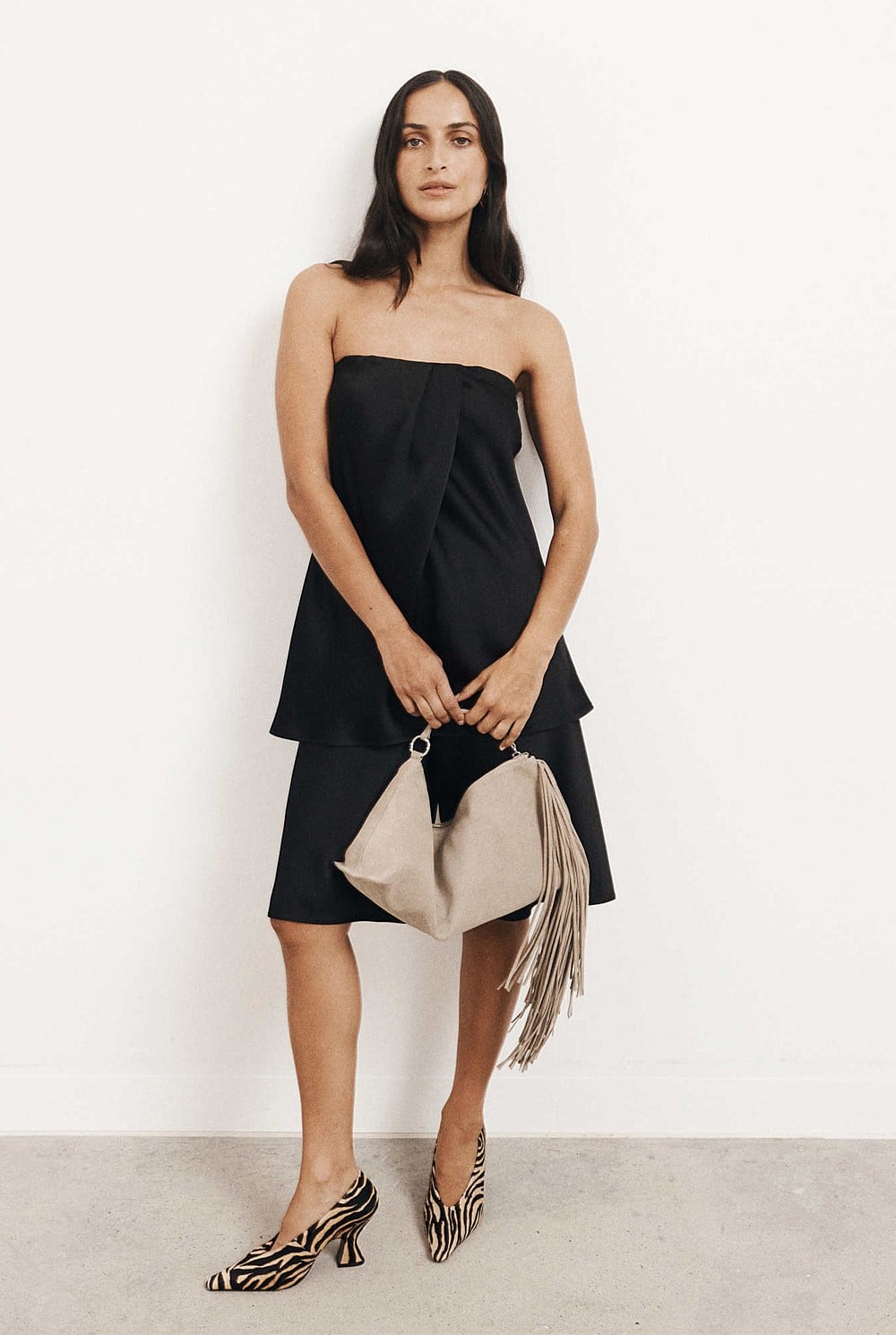 Linen Strapless Top
