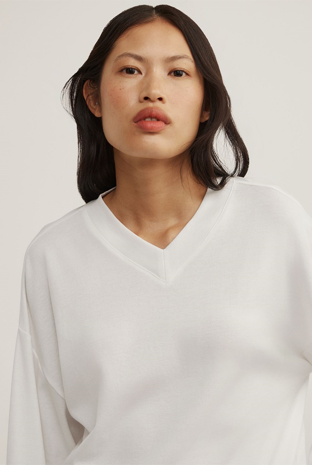 High V Long Sleeve T-Shirt