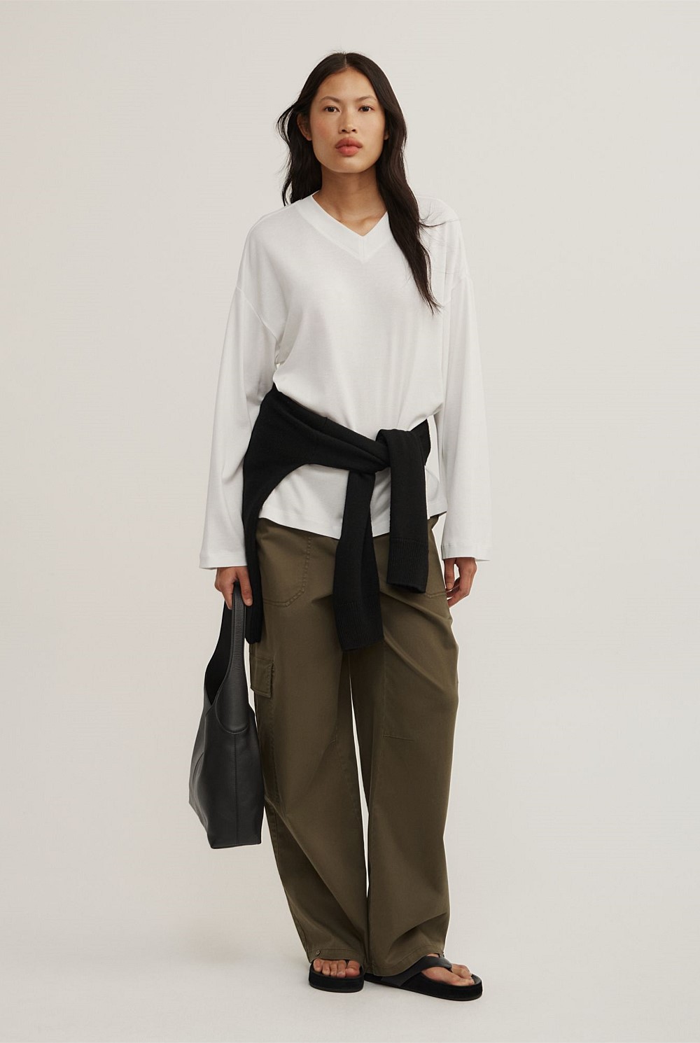 High V Long Sleeve T-Shirt