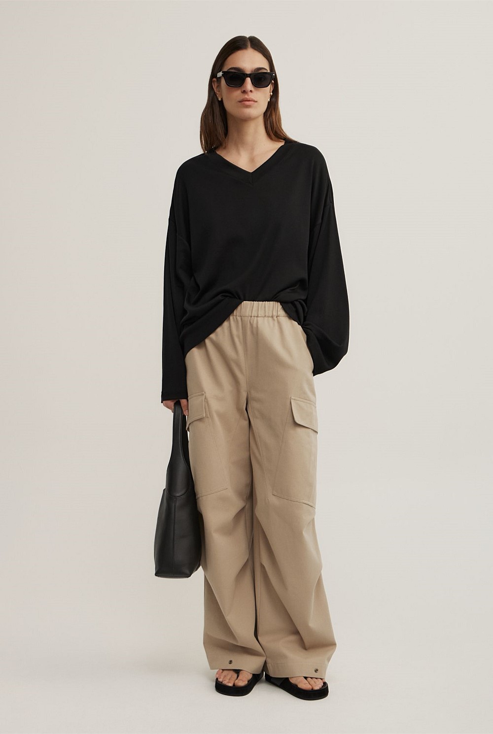 High V Long Sleeve T-Shirt