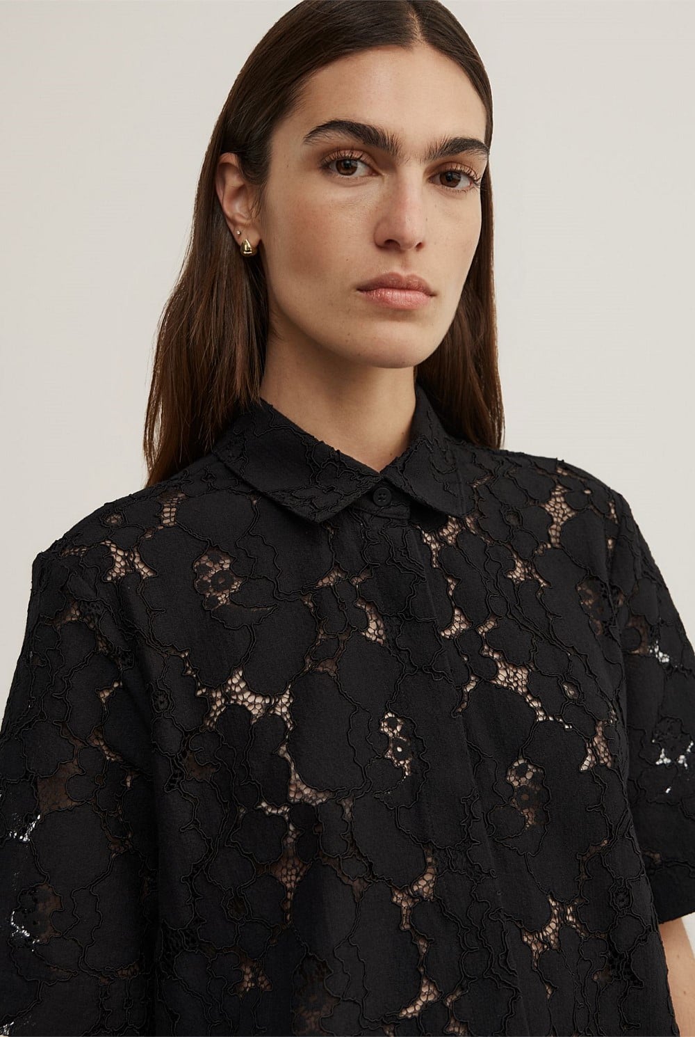 Lace Relaxed Shirt
