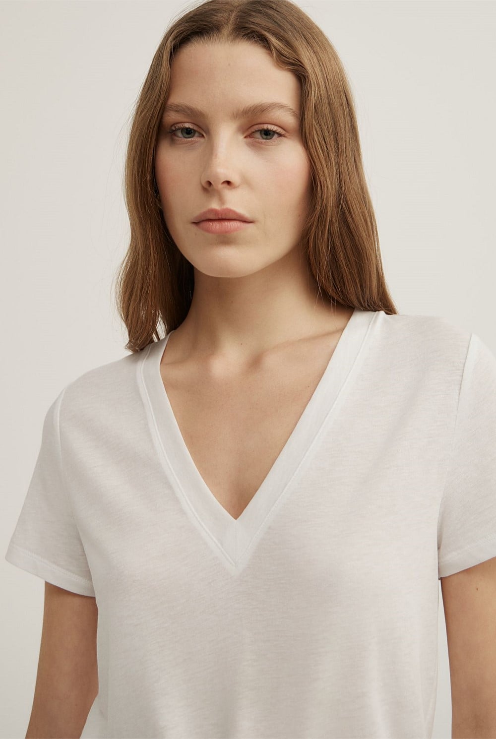 Jersey V-Neck T-Shirt