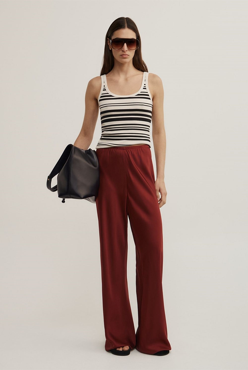 Bias Pull On Pants