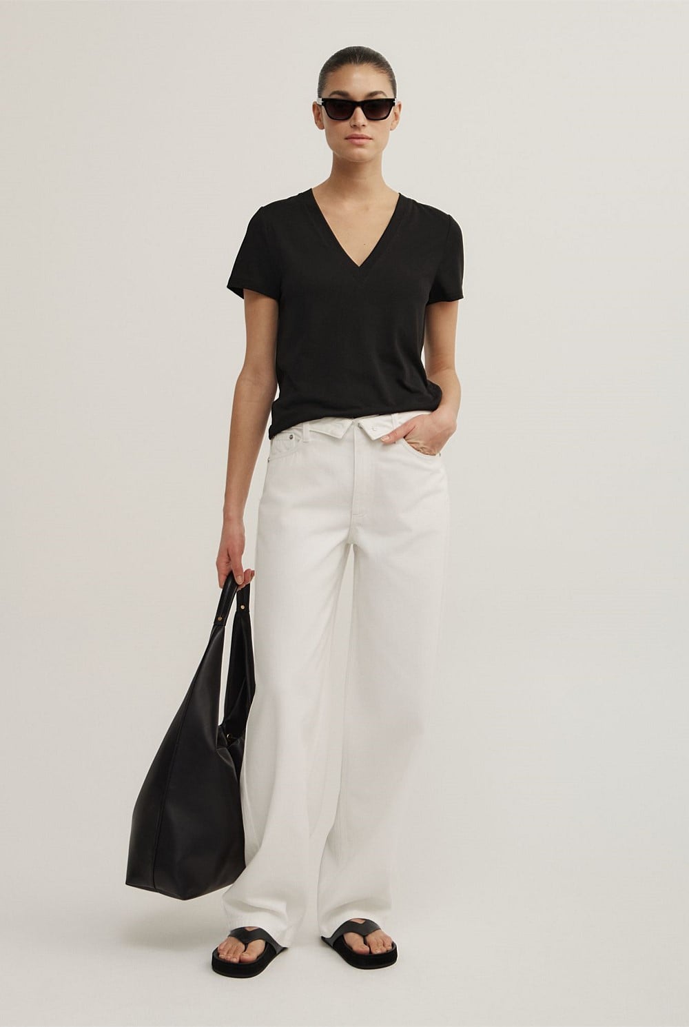Jersey V-Neck T-Shirt