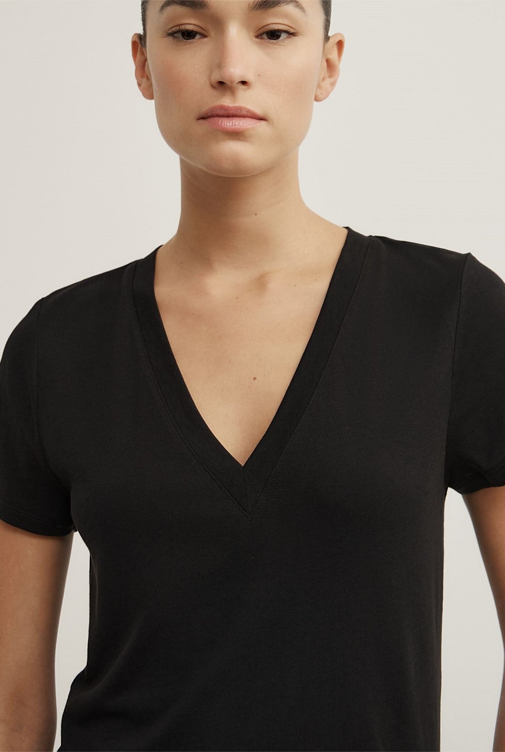 Jersey V-Neck T-Shirt