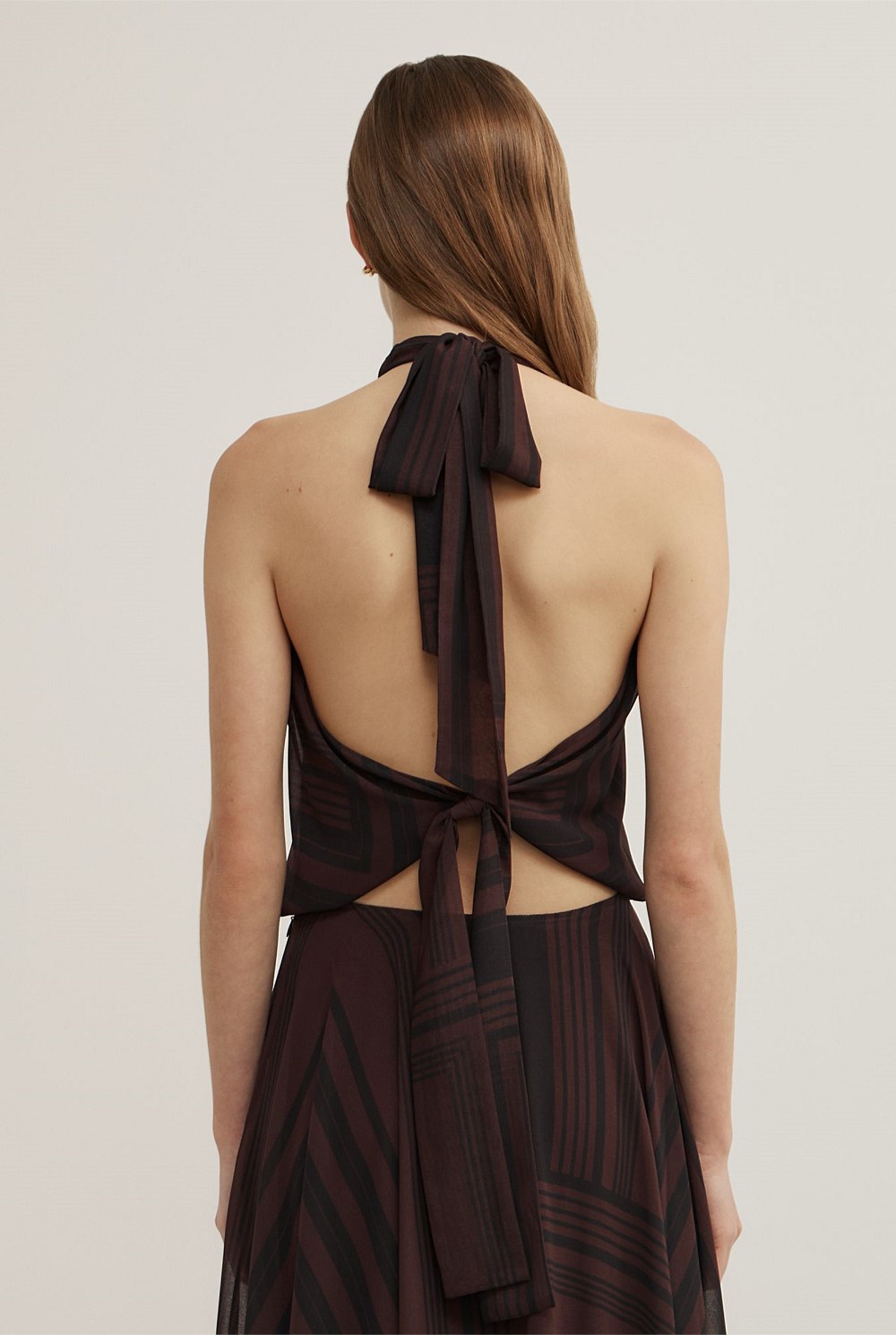 High Neck Drape Top