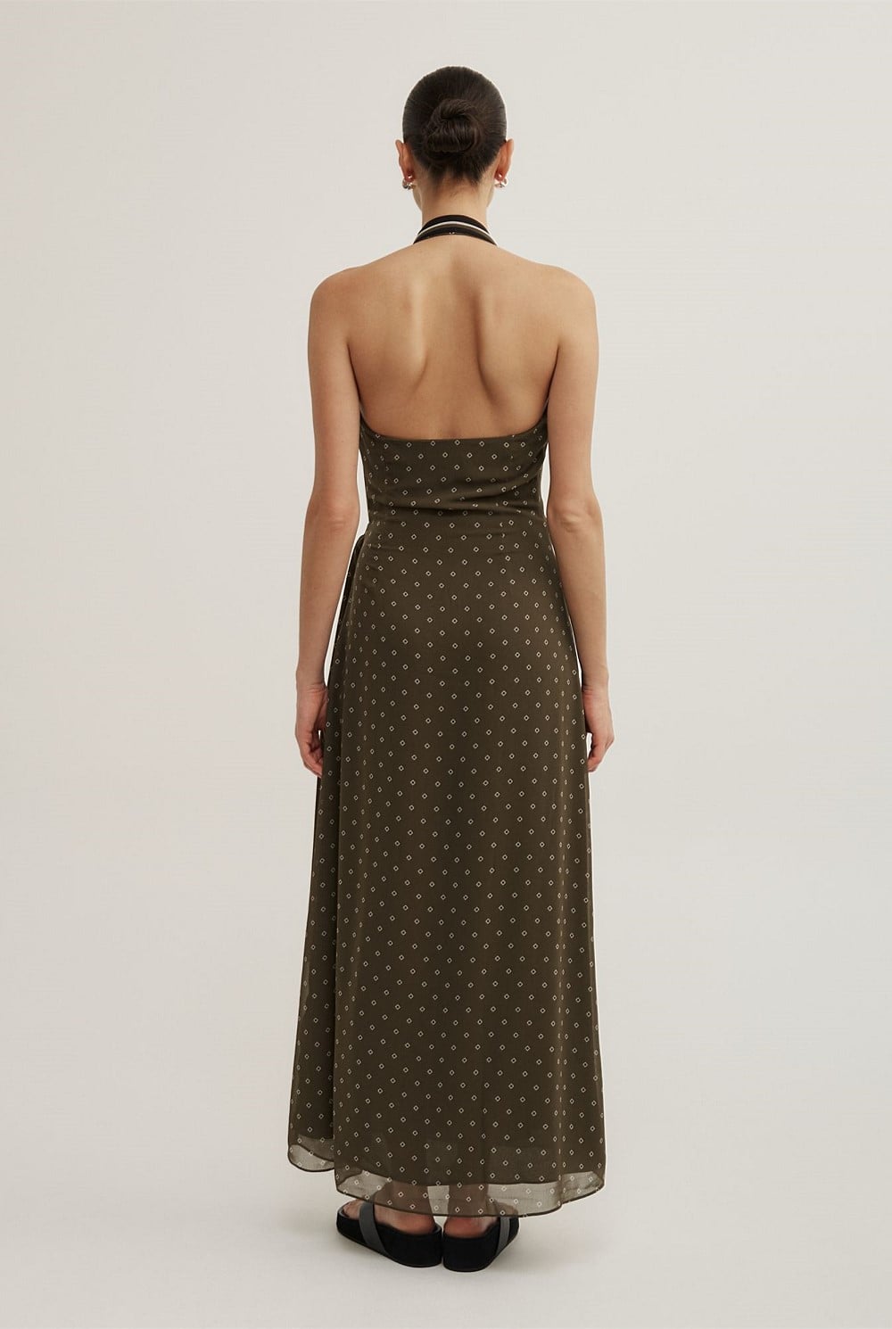 Wrap Halter Maxi Dress