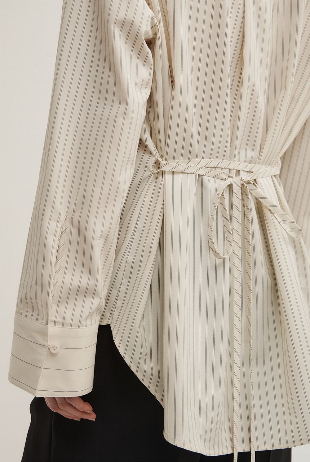 Spliced Stripe Shirt