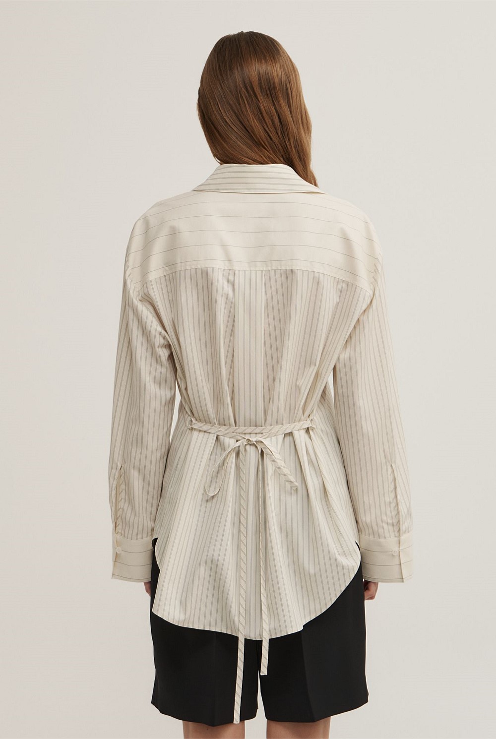 Spliced Stripe Shirt