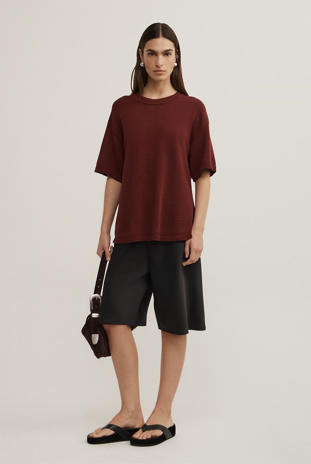 Relaxed Knit T-Shirt