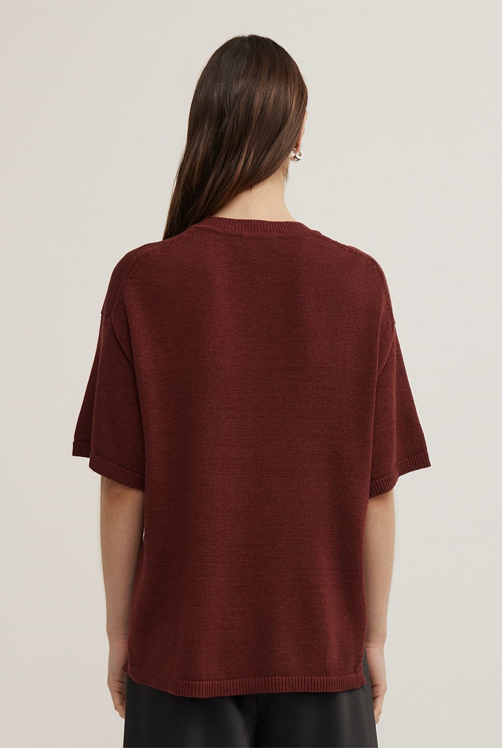 Relaxed Knit T-Shirt