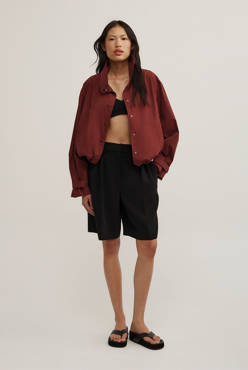 Poplin Funnel Jacket