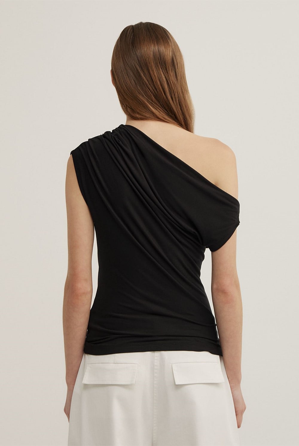 Asymmetric Jersey Top