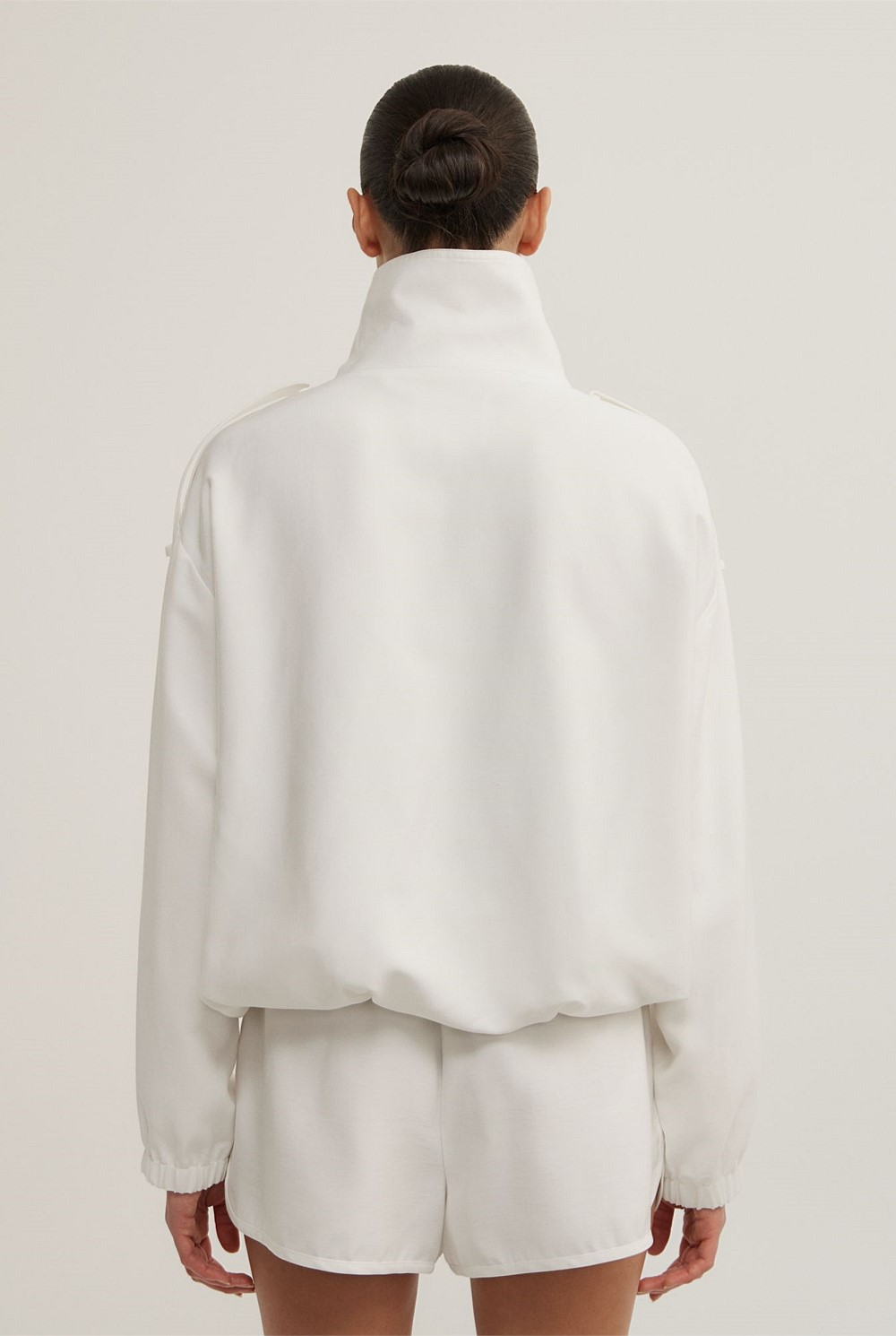 Soft Funnel Neck Jacket