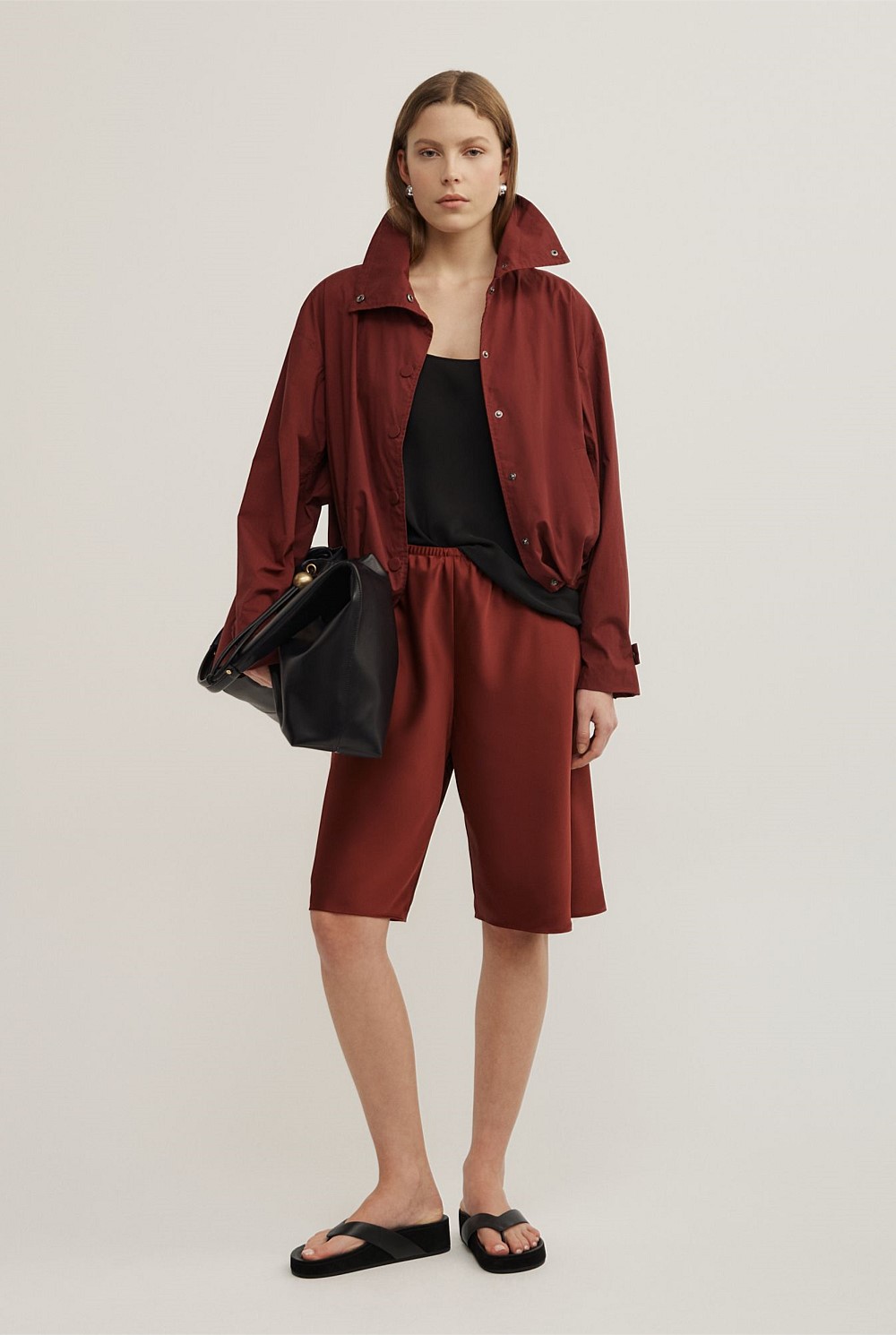 Satin Bermuda Shorts