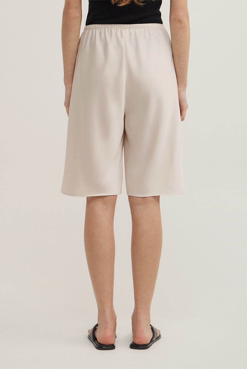 Satin Bermuda Shorts