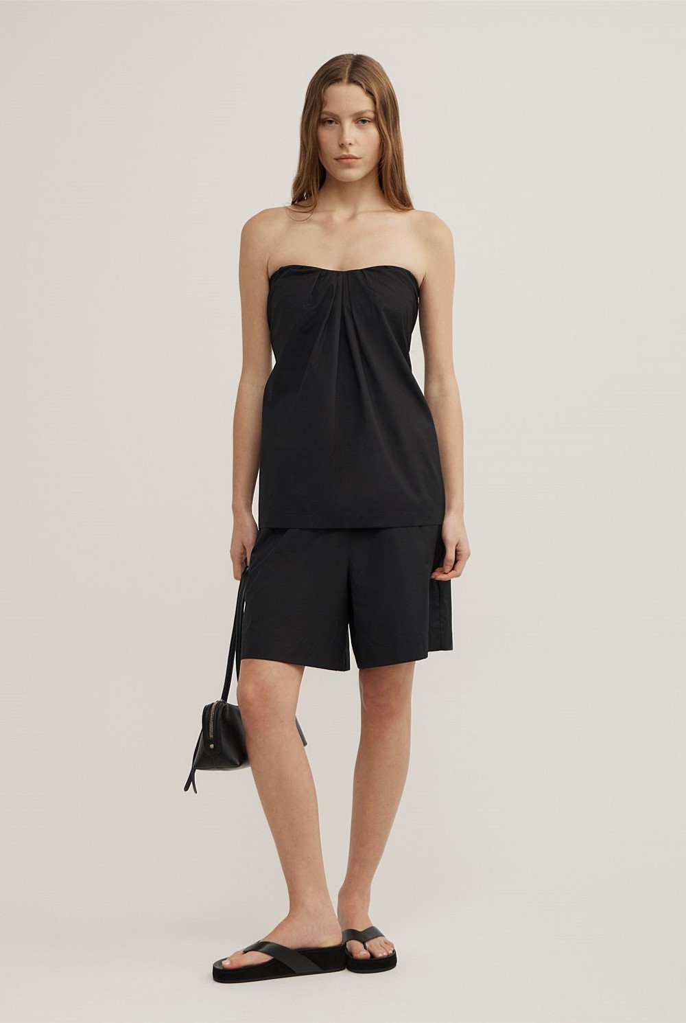 Gathered Bandeau Top