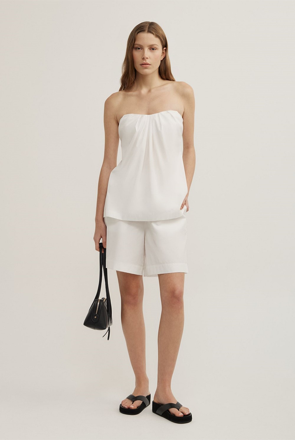 Gathered Bandeau Top