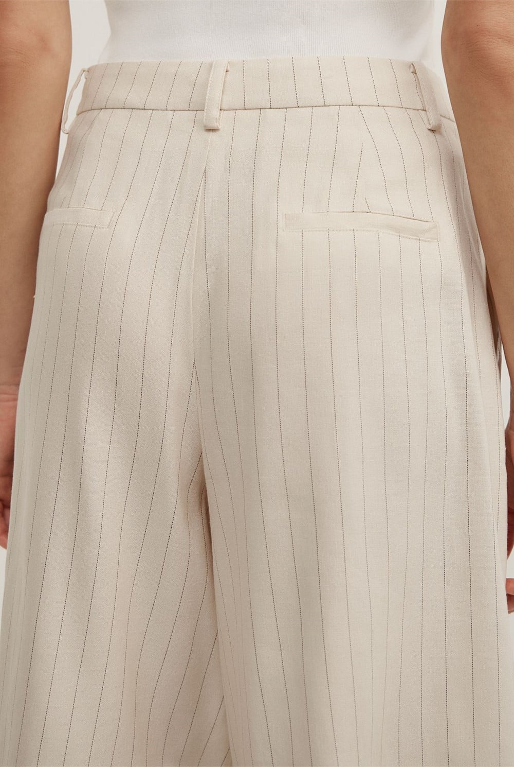 Pinstripe Bermuda Shorts