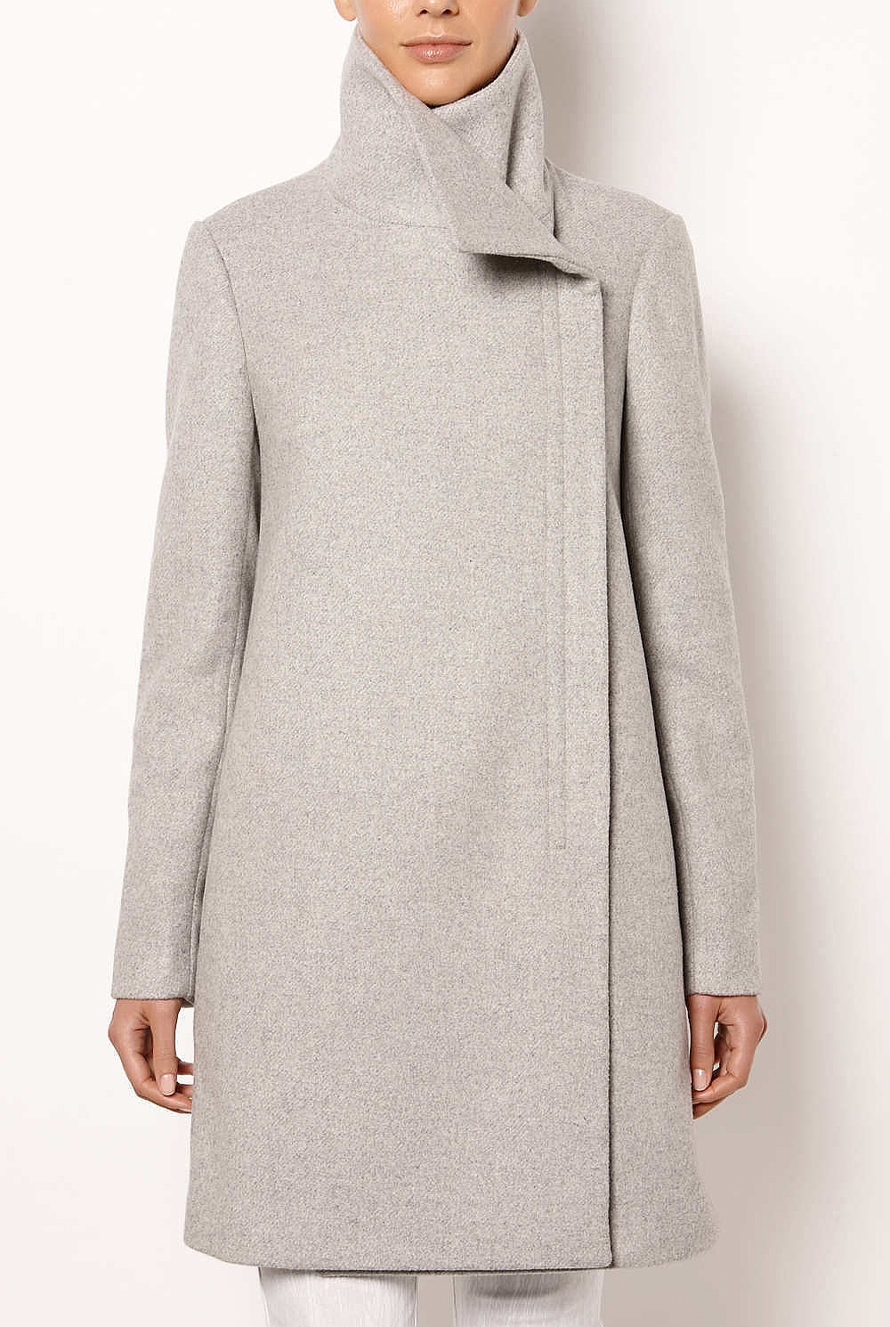 Contrast Sleeve Coat