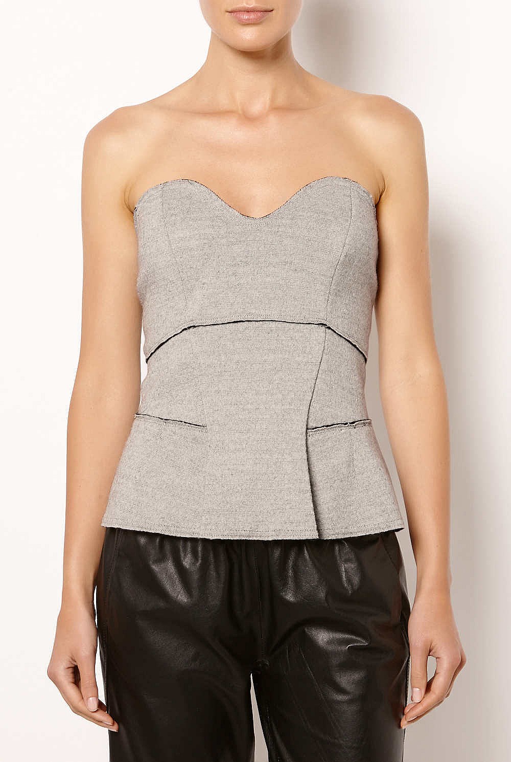 Wool Bustier Top