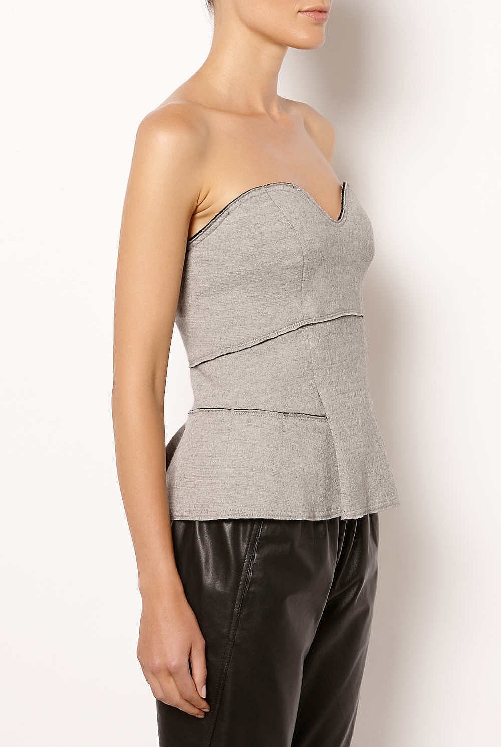Wool Bustier Top
