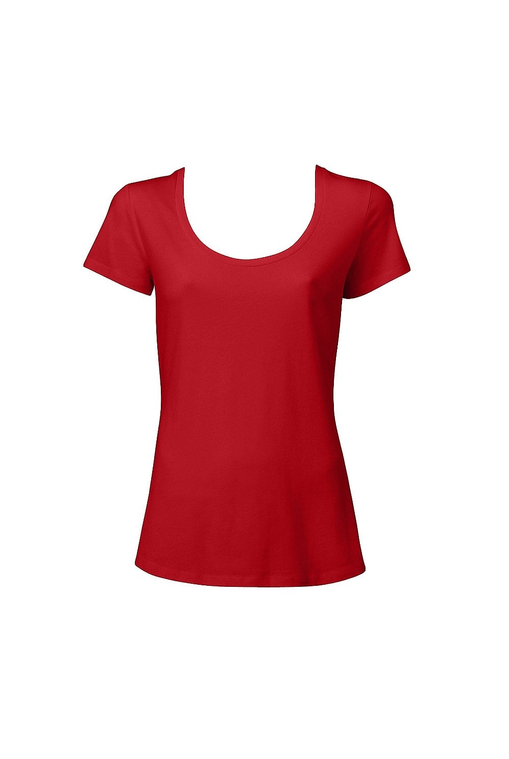 Cotton Basic Scoop Neck Tee