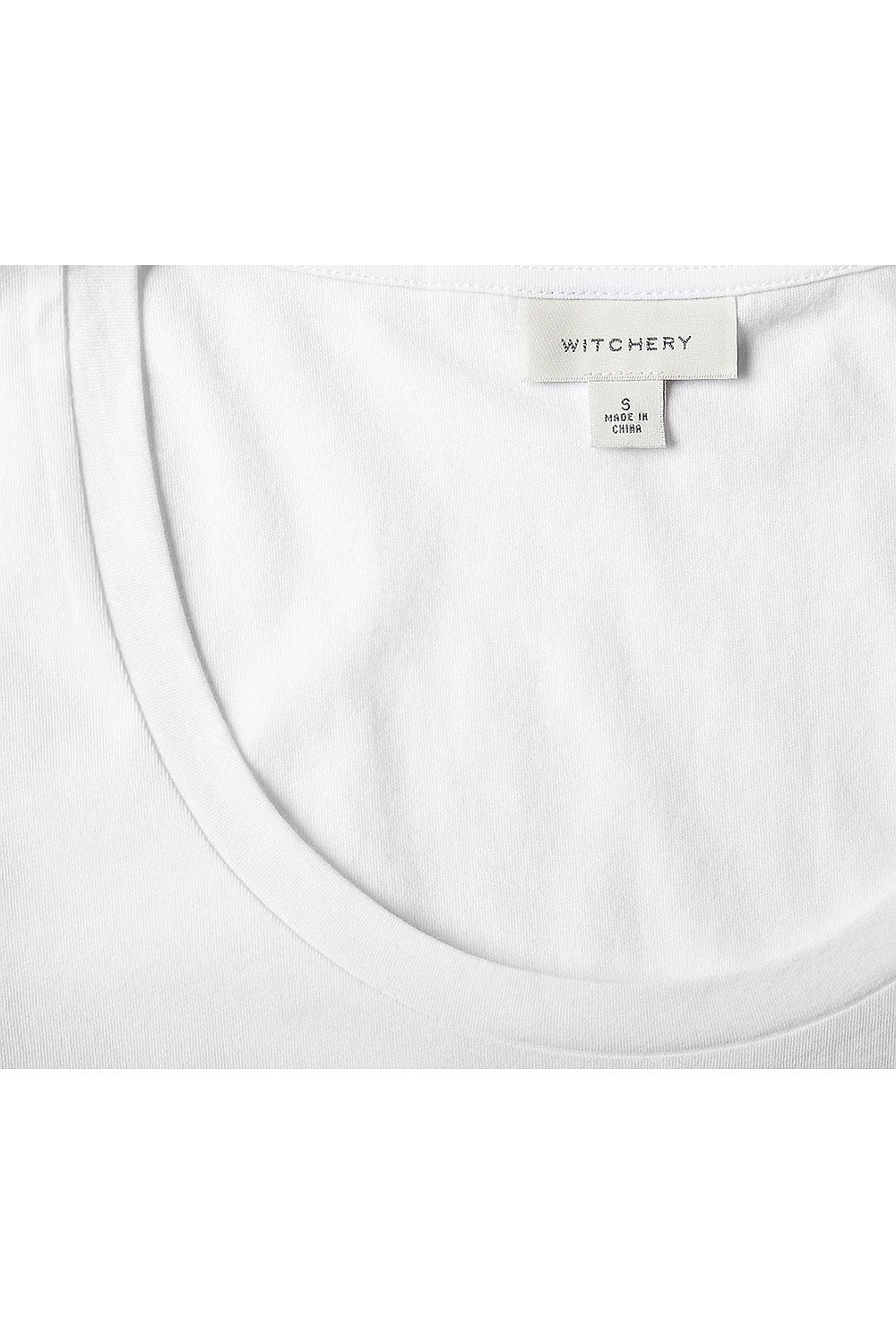 Cotton Basic Scoop Neck Tee