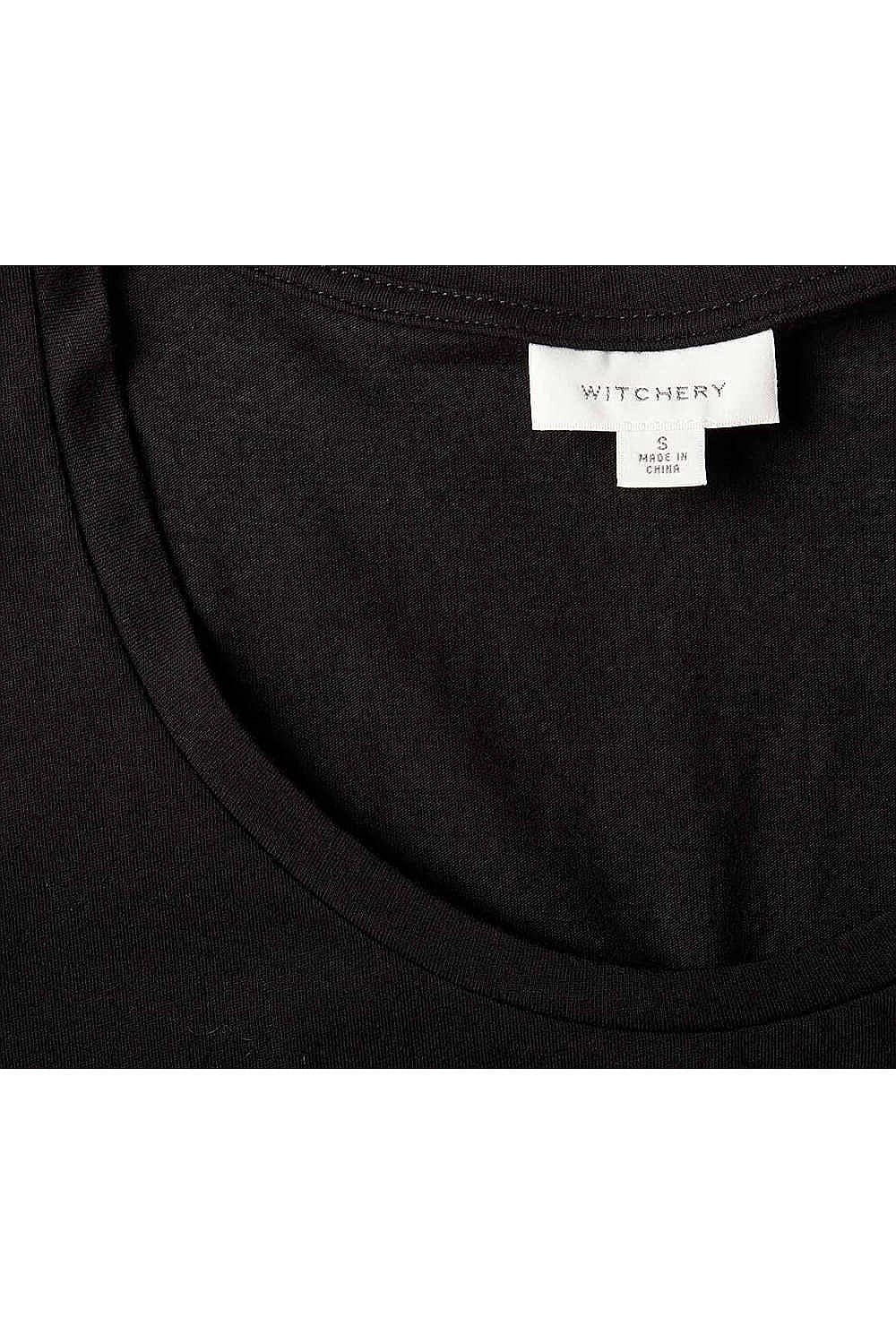 Cotton Basic Scoop Neck Tee