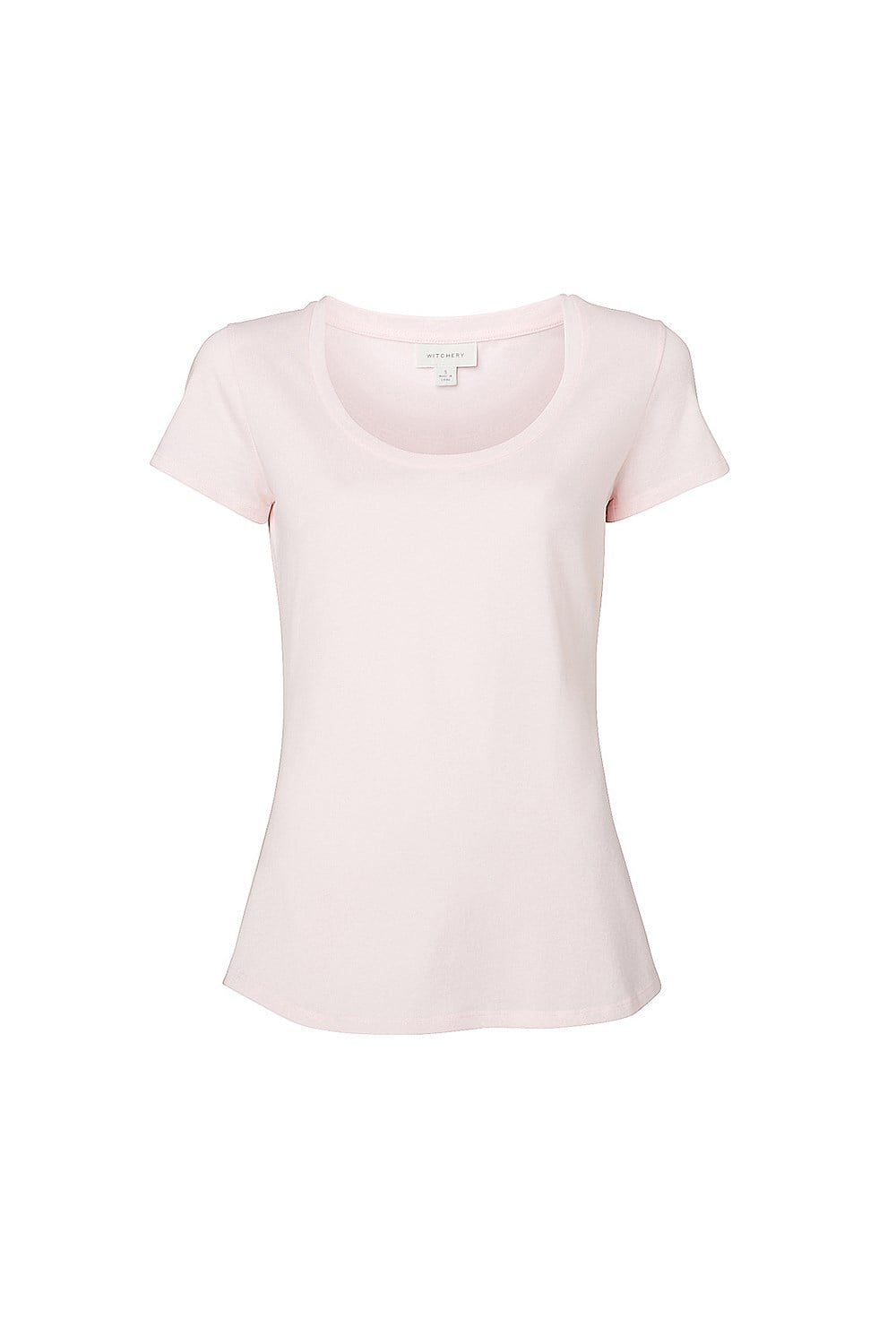 Cotton Basic Scoop Neck Tee