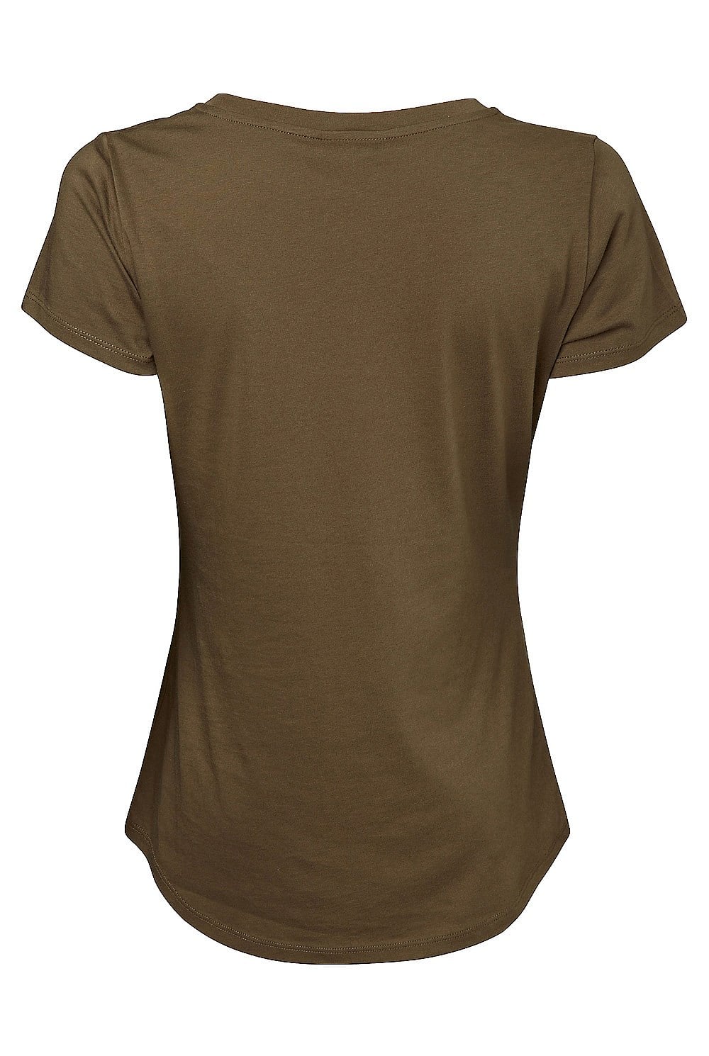 Cotton Basic Scoop Neck Tee