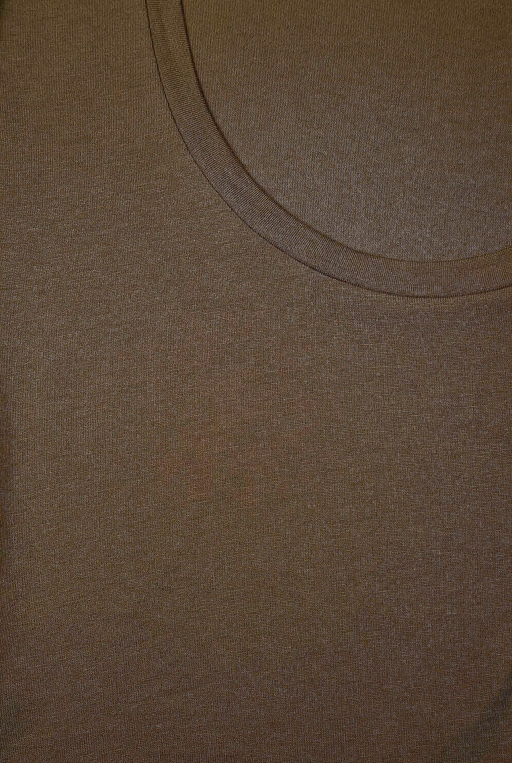 Cotton Basic Scoop Neck Tee