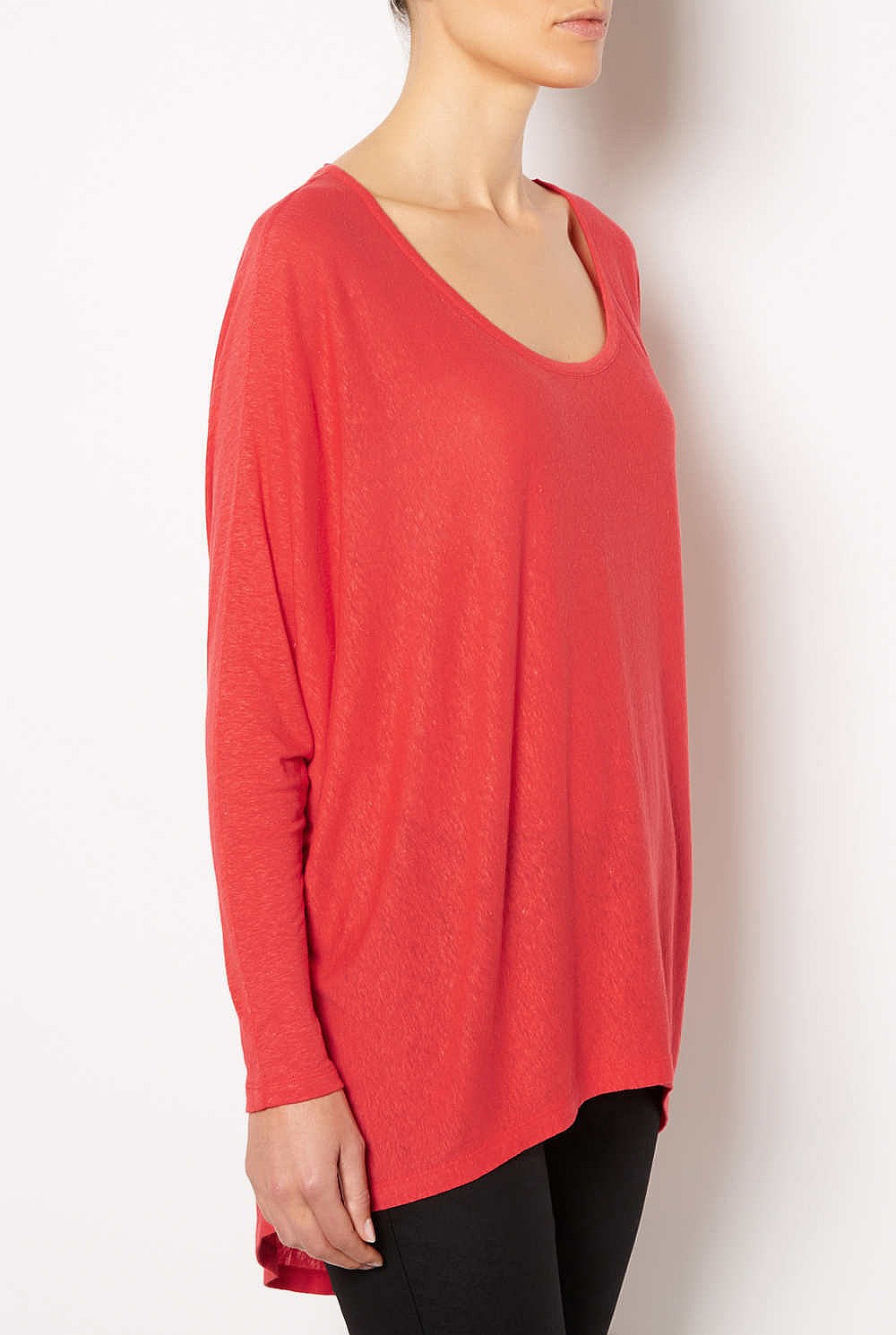 Linen Batwing Top