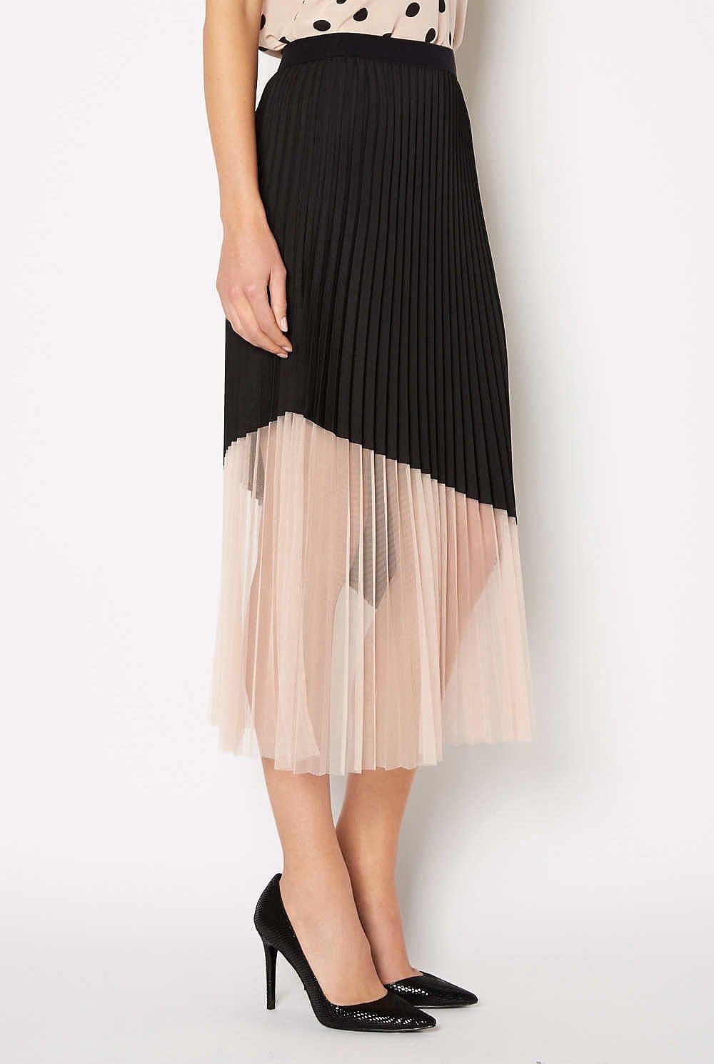 Spliced Pleat Midi