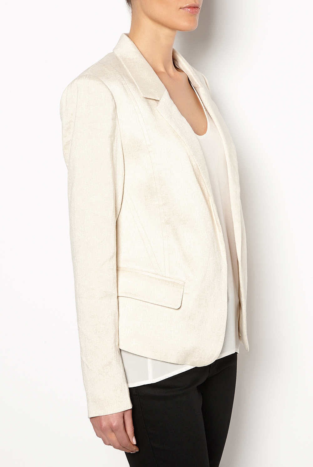Linen Kick Back Blazer