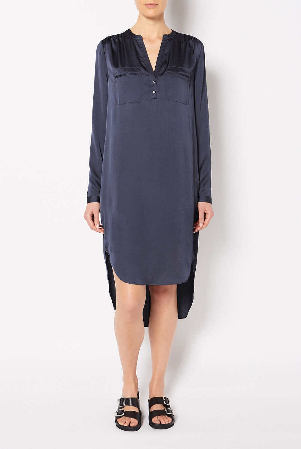 Jet Pocket Shirt Dress