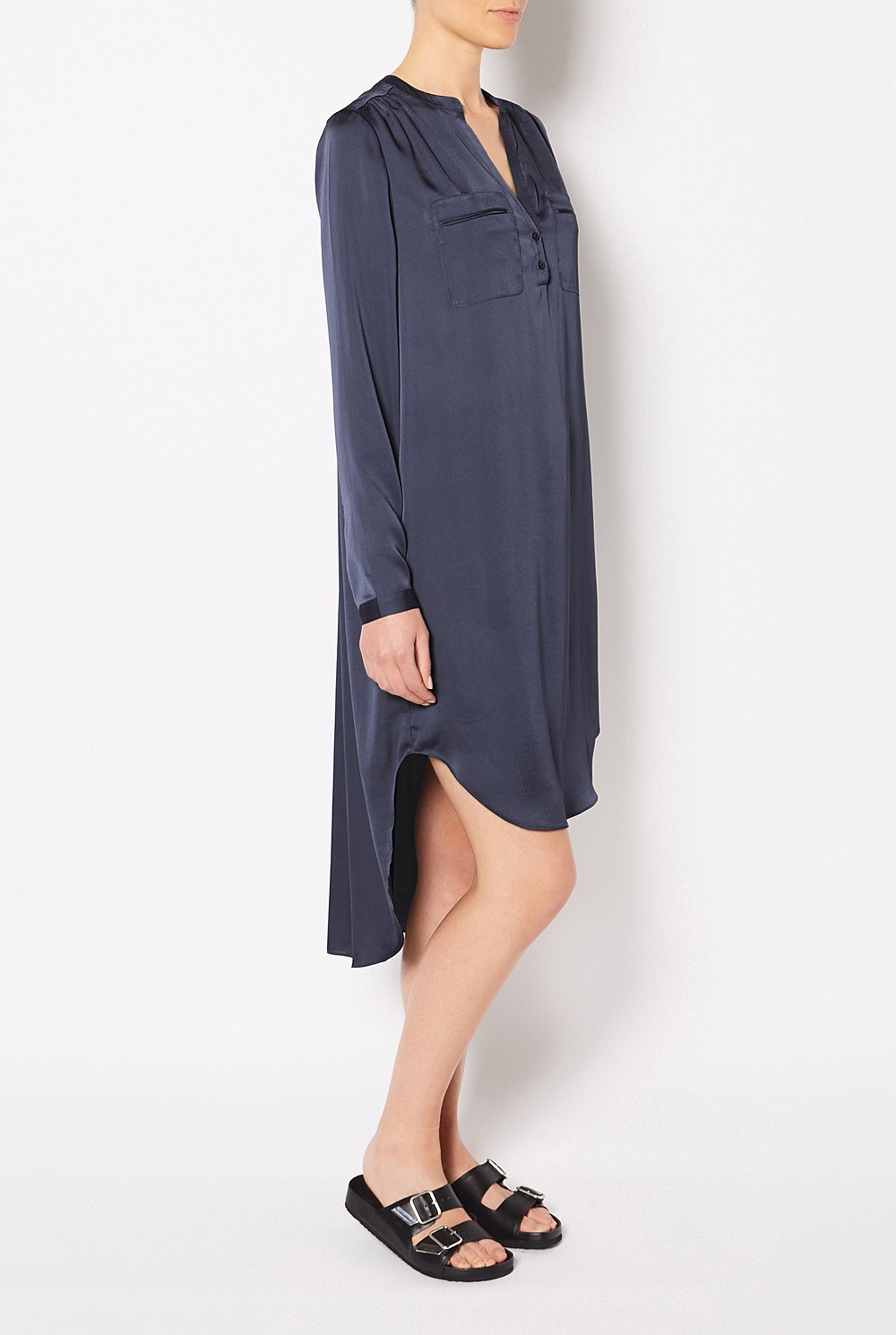 Jet Pocket Shirt Dress