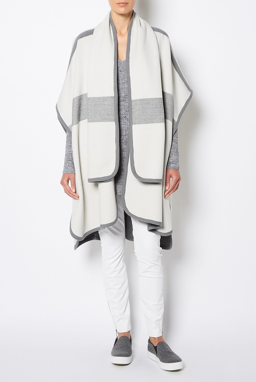 Stripe Blanket Wrap